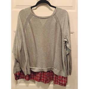 CJ Banks • Plaid Sweater